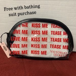 Victoria's Secret "kiss me please" make up bag